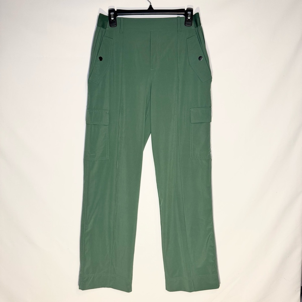 Athleta Venice High Rise Wide Leg Cargo Pants Green Size 8 - Picture 3 of 12